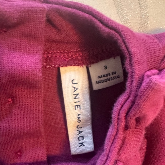 Janie and Jack Rich Purple Top and Pant - Picture 4 of 8